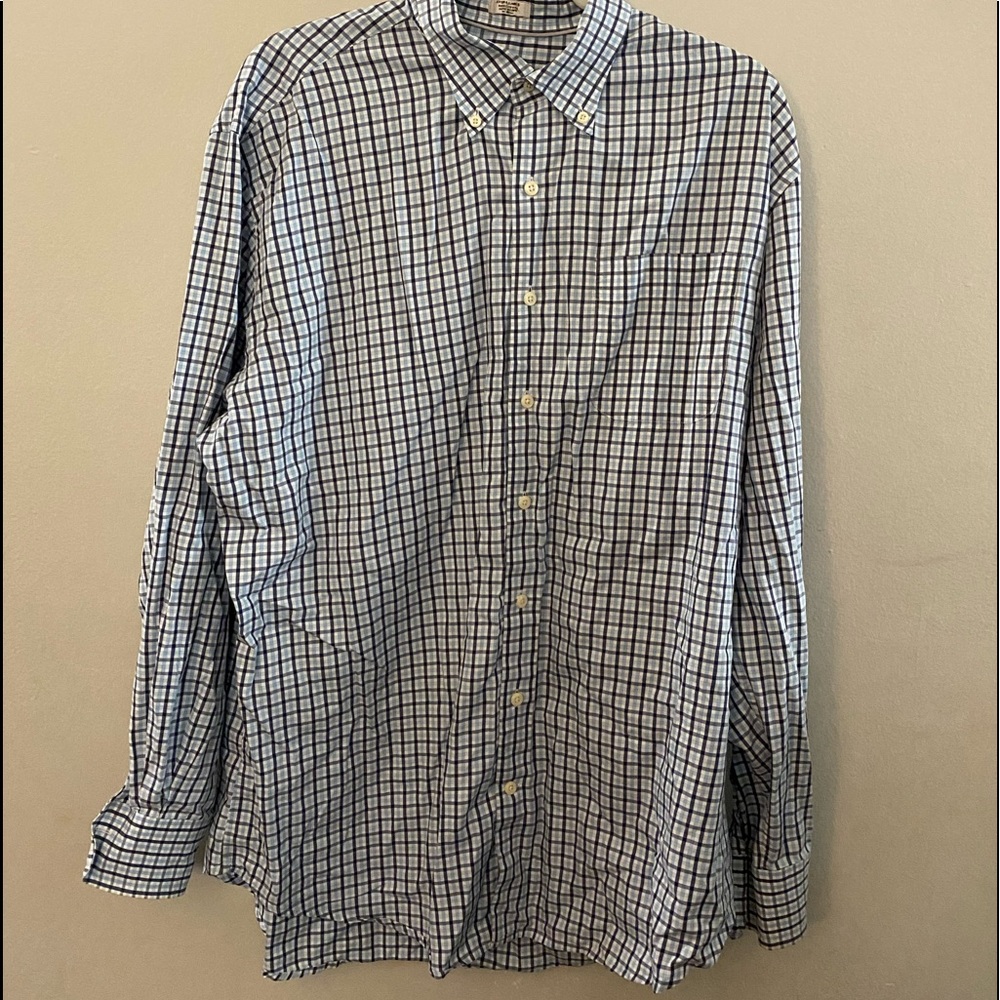 Peter Millar Mens plaid shirt